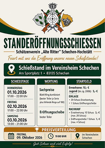 Standeroeffnungsschiessen 2026